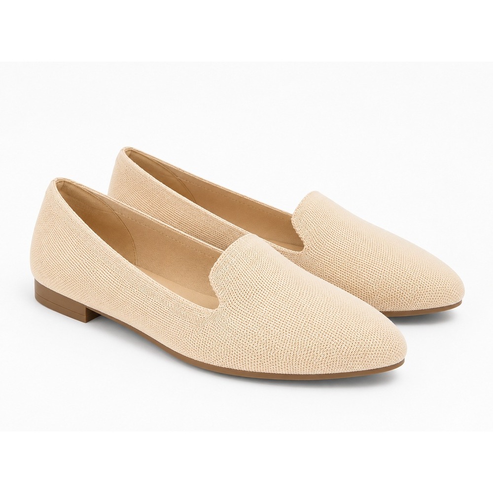 torrid Women's Stretch Knit Slip On Almond Toe Wide Width Flat Loafers Size 8 WW